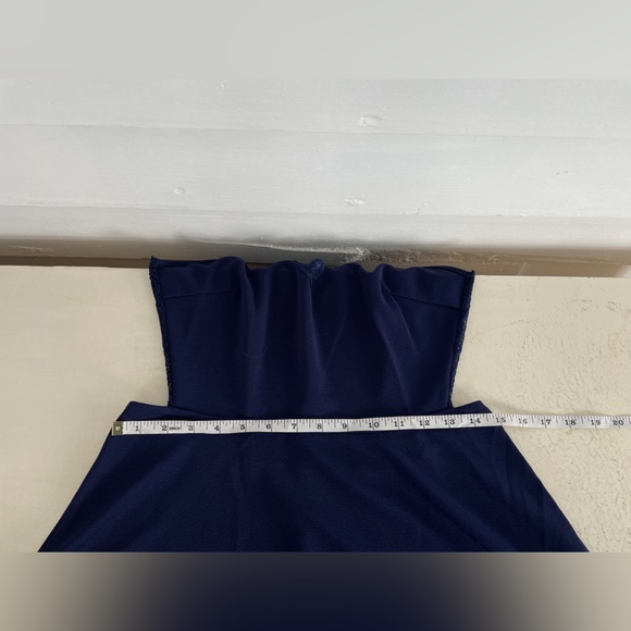 3/25 Navy SHEIN Spaghetti Strap Back Cut Out Mini Dress - Picture 5 of 8